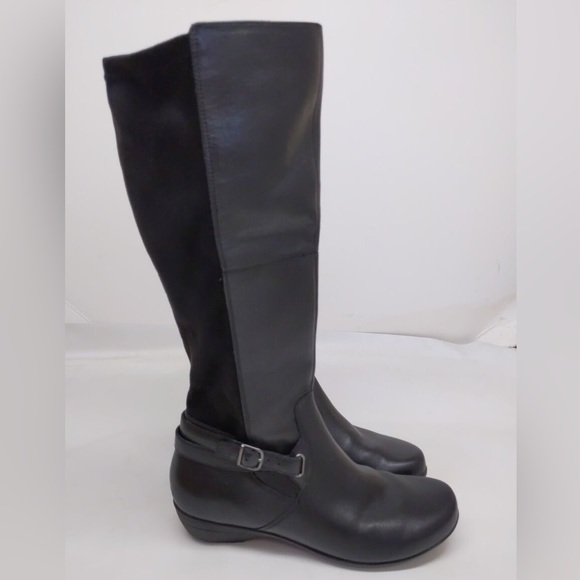 Dansko Francesca Leather Suede Tall Boot: SZ 41 - Picture 2 of 5